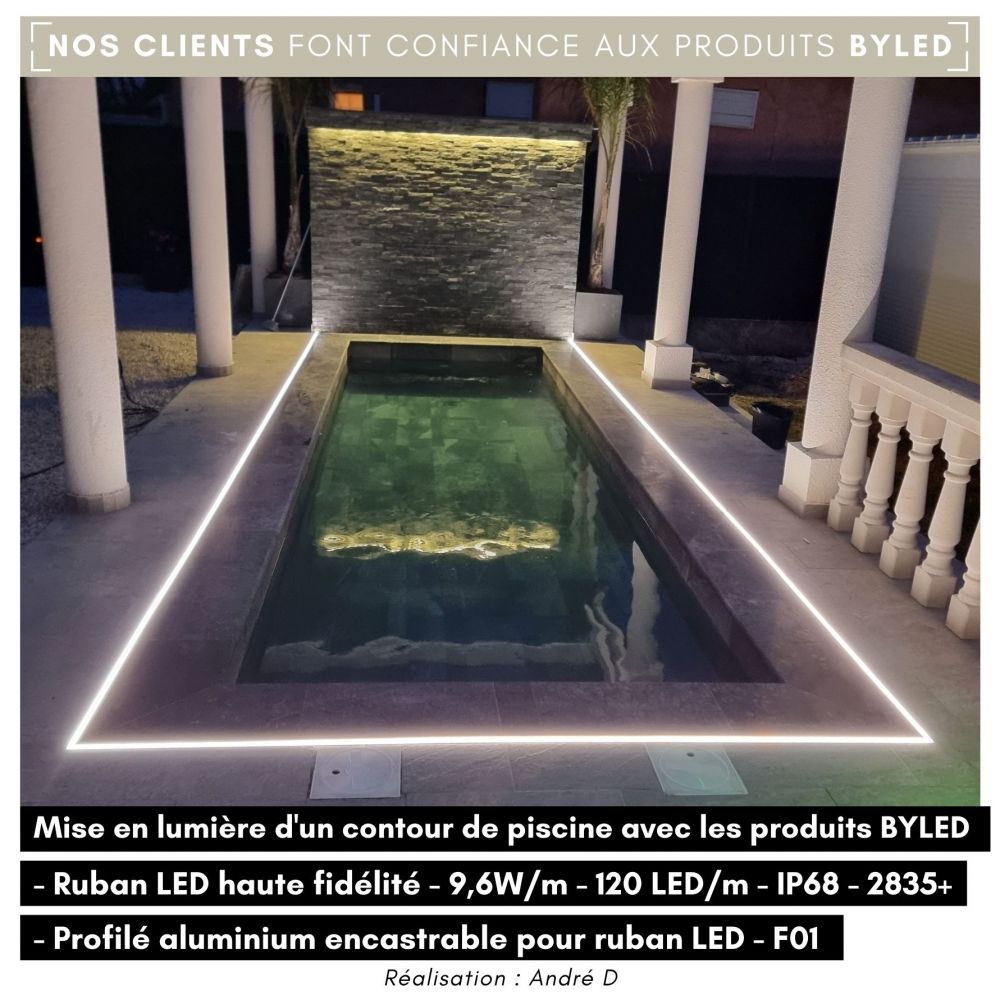 Profilé LED étanche et immergeable IP68 pour ruban - ®