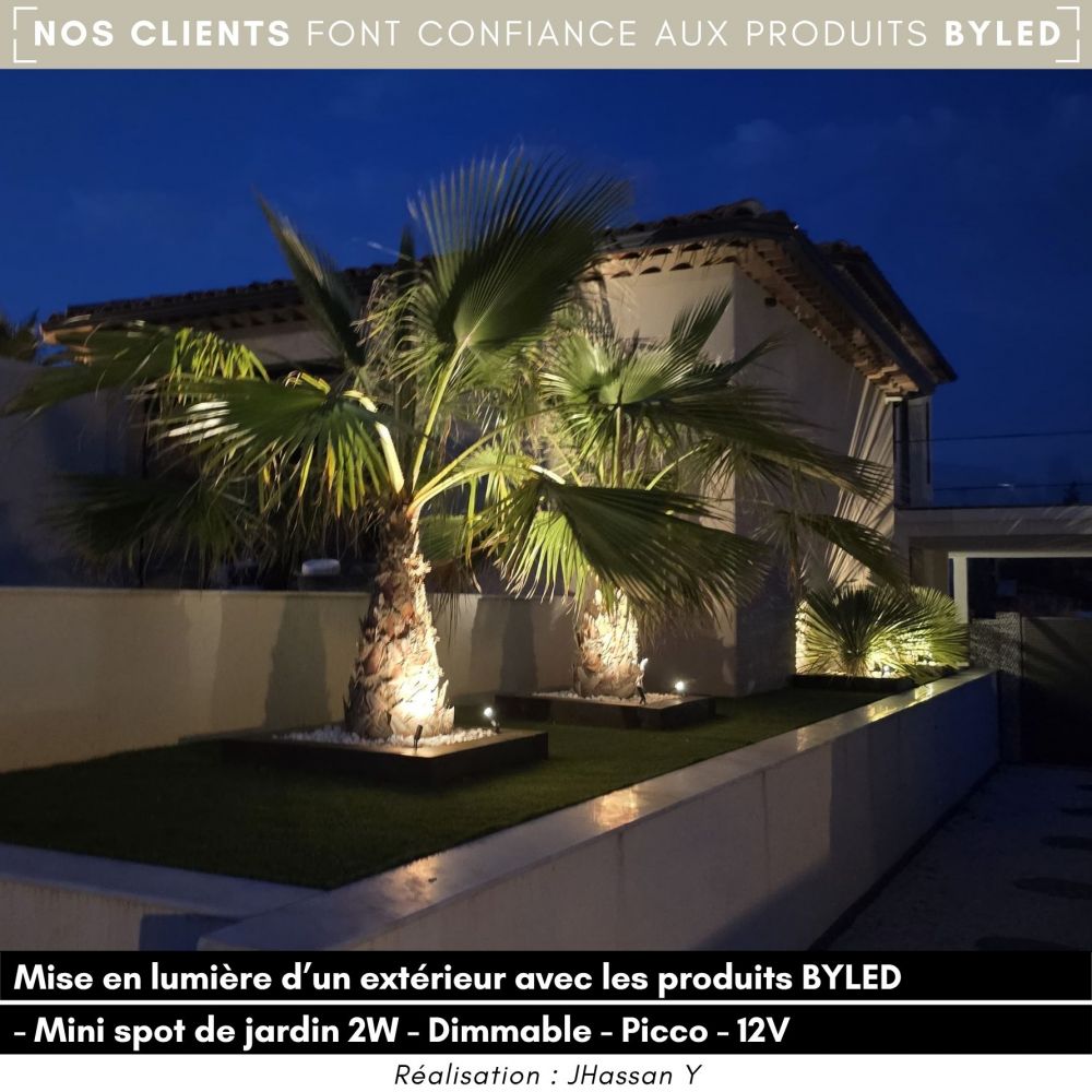 Mini spot de jardin dimmable - 2W - 12V - Corten - PICCO - Vue supplémentaire