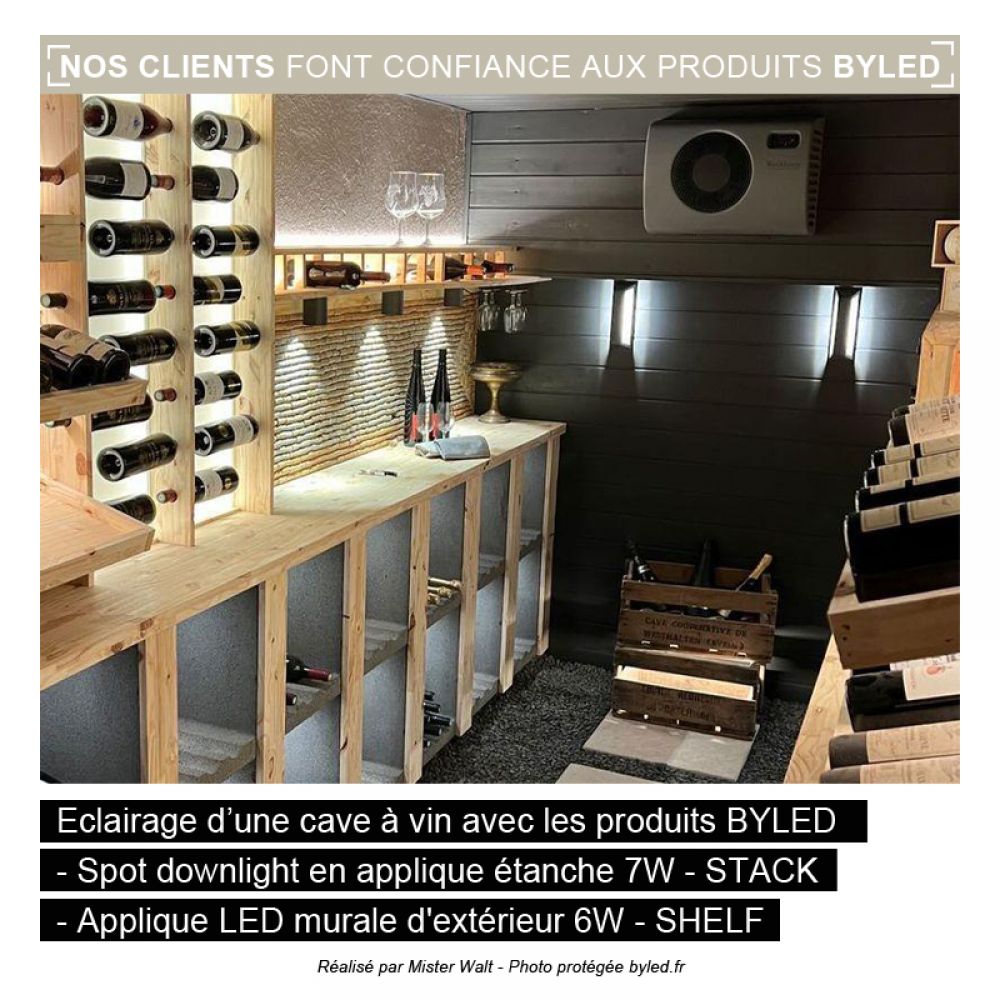 Applique LED murale extérieure - 6W - 230V - Anthracite - SHELF - Vue supplémentaire