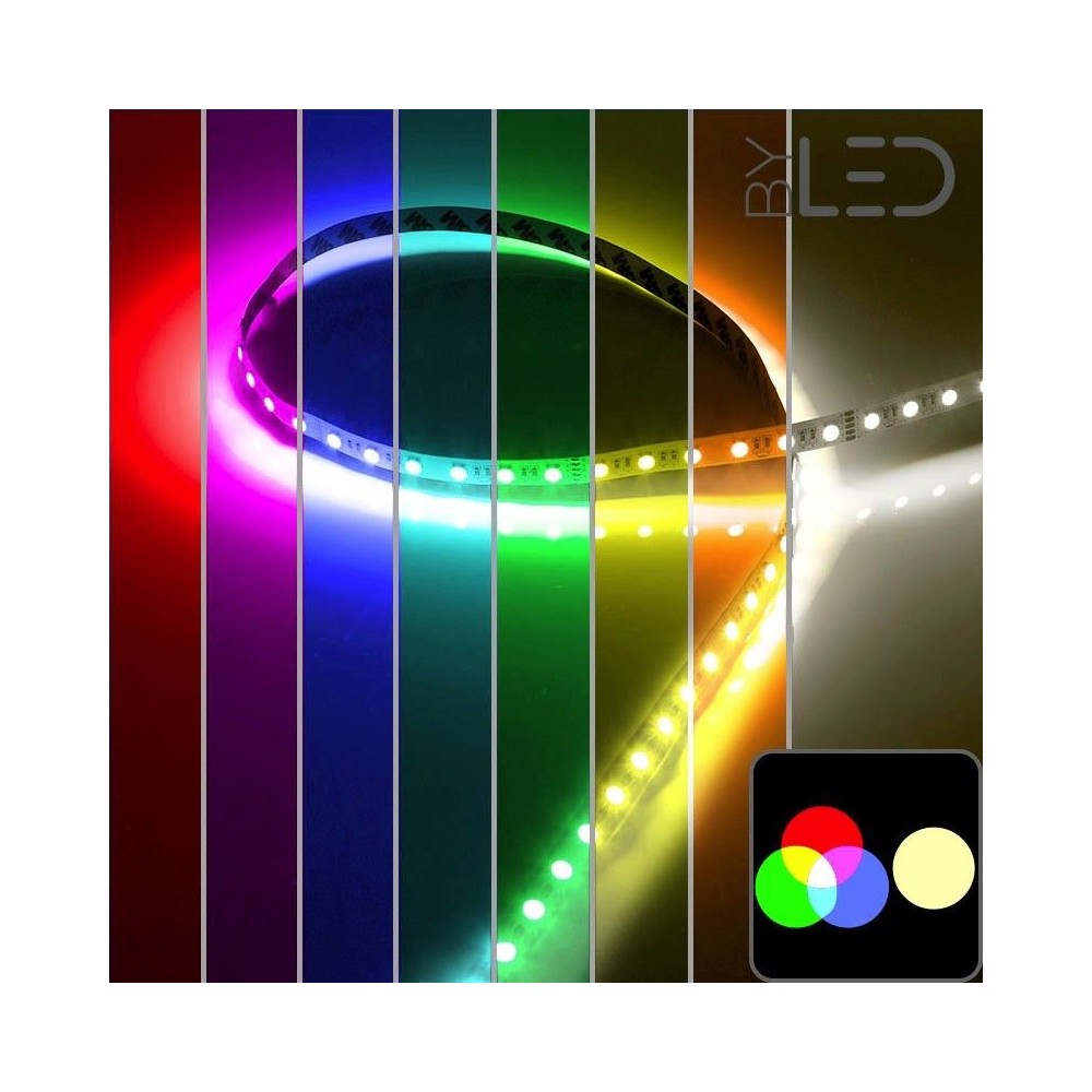 Ruban LED à la coupe - 19,2 W/m - IP68 - RGB 