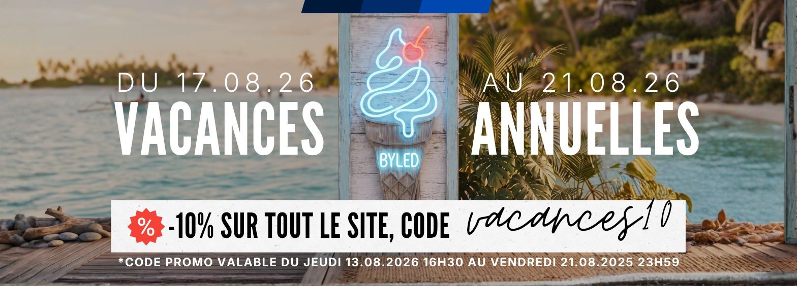 -10% sur tout le site durant nos vacances