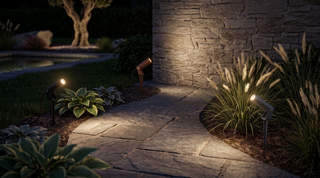 Comparatif technique : Spot piquet 12V vs 230V pour le jardin : lequel choisir ?