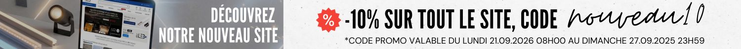 Découvrez notre nouveau site - -10% sur tout le site, code nouveau10